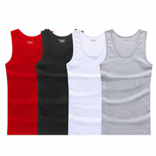 Load image into Gallery viewer, 3Pcs/Lot Summer Men Cotton Underwear Mens Undershirt Transparent Shirts Male Bodyshaper Fitness Wrestling Singlets