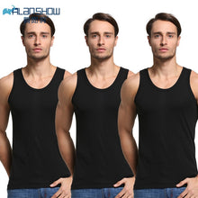 Load image into Gallery viewer, 3Pcs/Lot Summer Men Cotton Underwear Mens Undershirt Transparent Shirts Male Bodyshaper Fitness Wrestling Singlets
