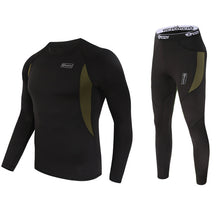 Load image into Gallery viewer, winter Top quality new thermal underwear men underwear sets compression  fleece sweat quick drying thermo underwear men clothing