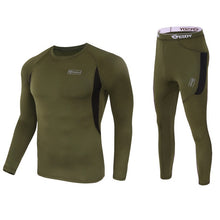 Load image into Gallery viewer, winter Top quality new thermal underwear men underwear sets compression  fleece sweat quick drying thermo underwear men clothing