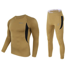 Load image into Gallery viewer, winter Top quality new thermal underwear men underwear sets compression  fleece sweat quick drying thermo underwear men clothing