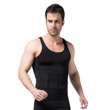 Load image into Gallery viewer, 2019 Men Slimming Body Shaper Tummy Shaper Vest Slimming Underwear Corset Waist Waist Cincher Men Bodysuit Dropship
